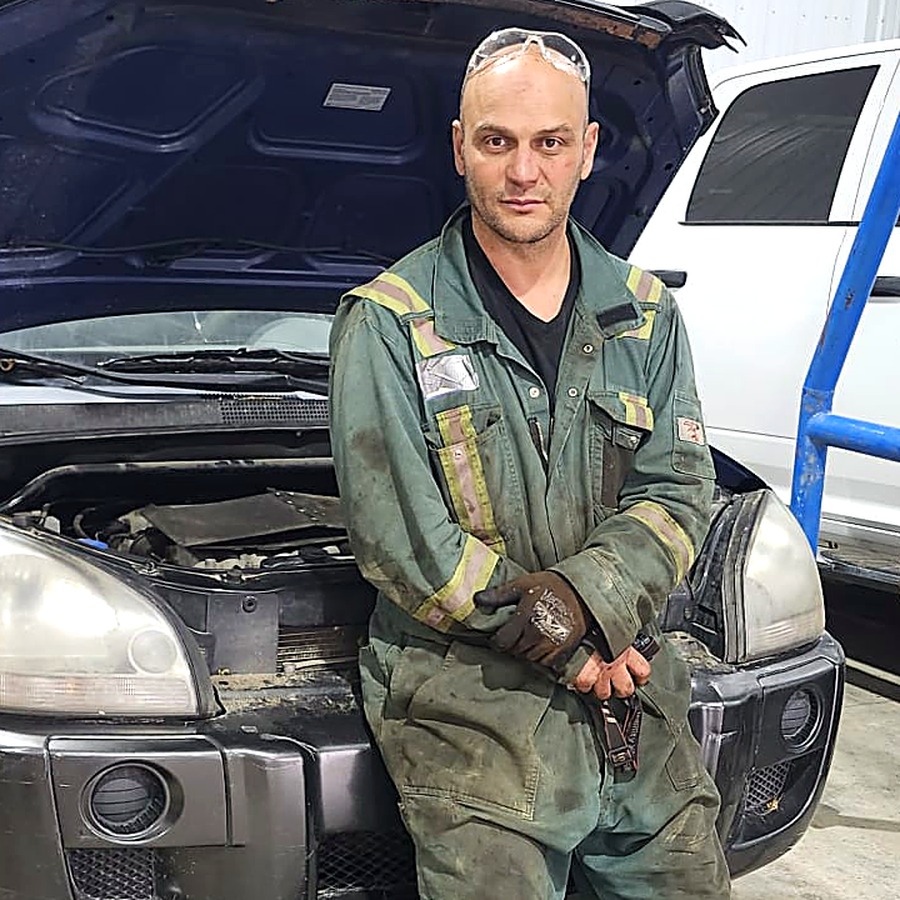 Portrait of Hicham Houalef, Heavy Duty Mechanic and Owner of H2 Mechanic Corp